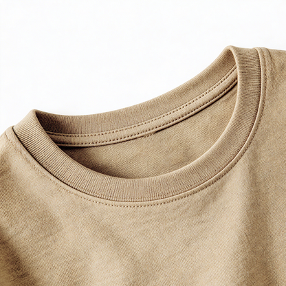Women’s Sequin Heart T-Shirt | Chic Casual Beige Summer Tee