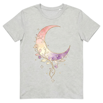 Moon Graphic T-Shirt | Dreamy Gradient Print Casual Summer Tee