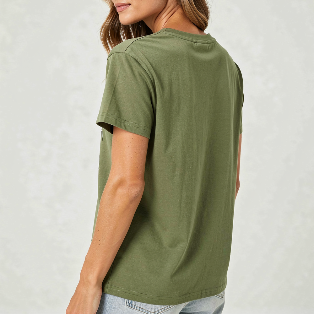 Summer Loose Fit Daisy Embroidered T-Shirt | Soft Breathable Everyday Essential